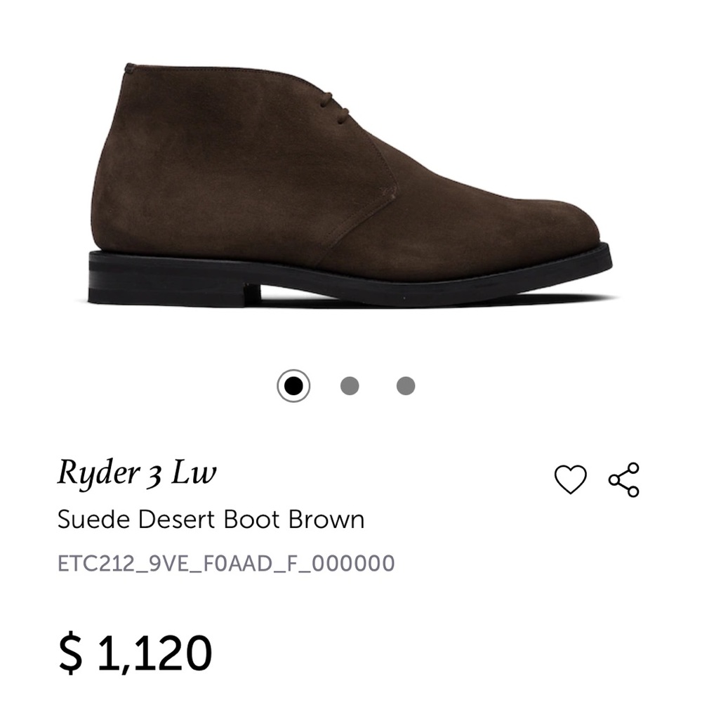 Church’s Ryder 3 Lw Desert Boot brown size US 10